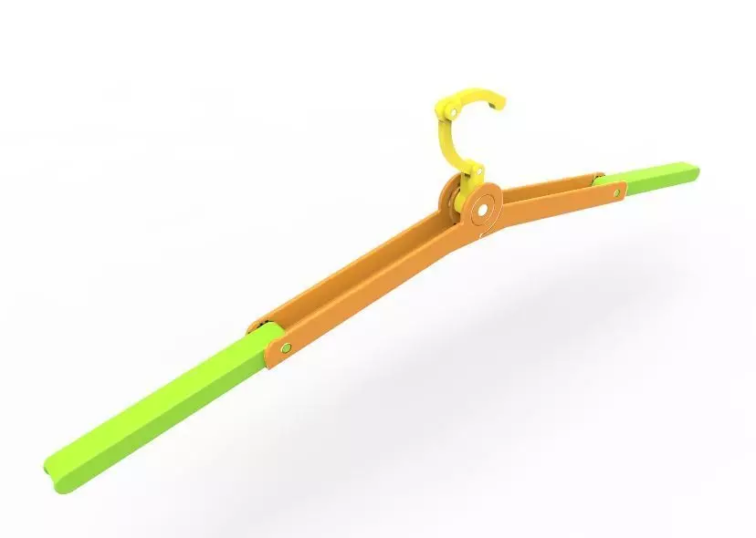 Foldable Cloth Hanger 3D print model_53