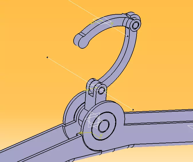 Foldable Cloth Hanger 3D print model_18