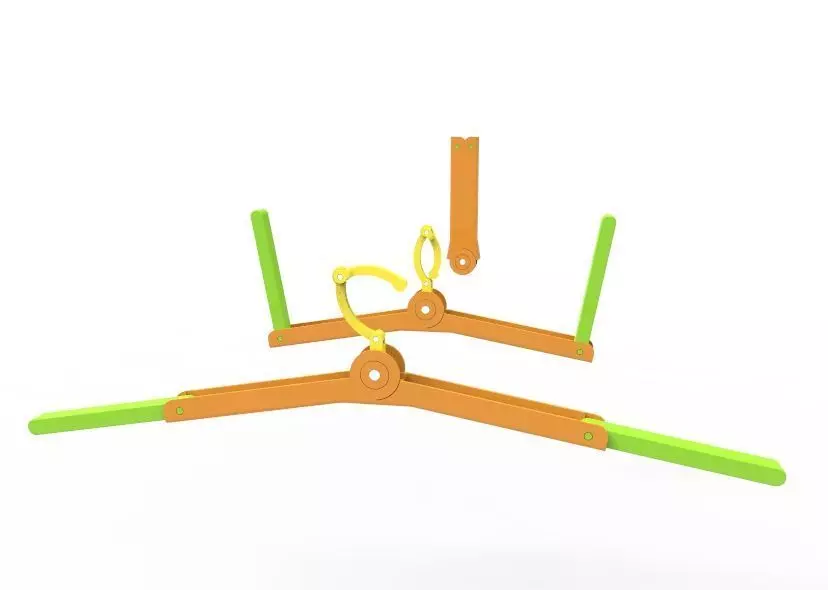 Foldable Cloth Hanger 3D print model_46