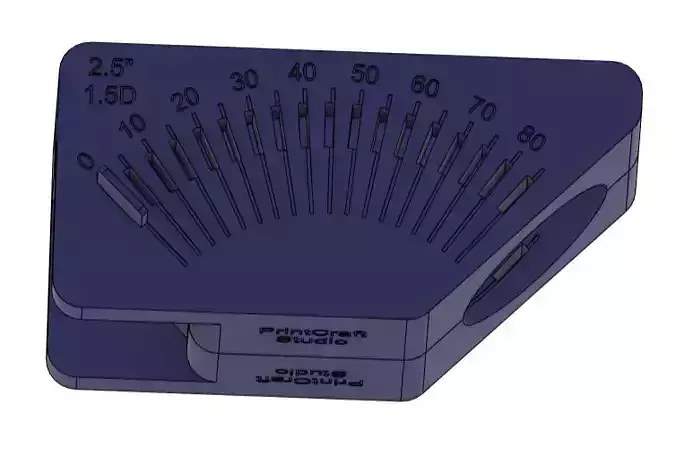 3D Printable Pipe Marking Multi Blocks 2-5 Inch 1-5D CLR