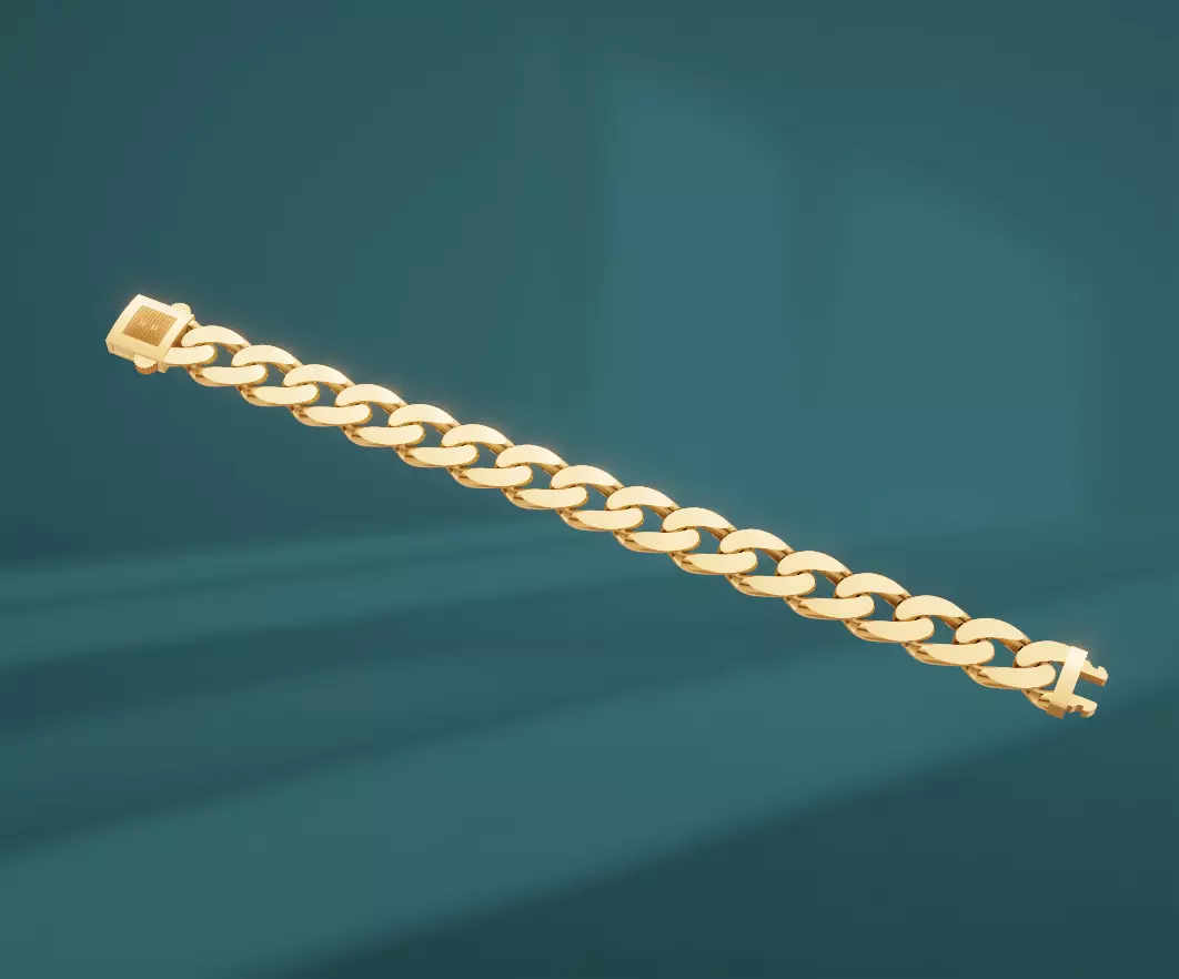 CUBAN BRACELET 3D print model_1