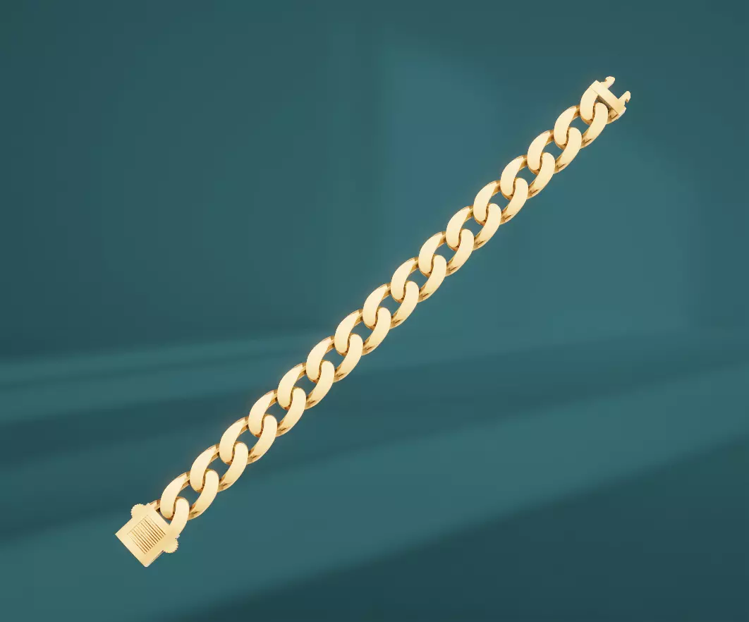 CUBAN BRACELET 3D print model_0