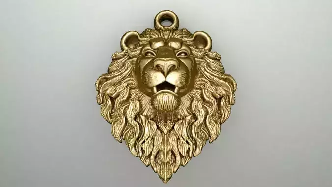 Lion head pendant 17