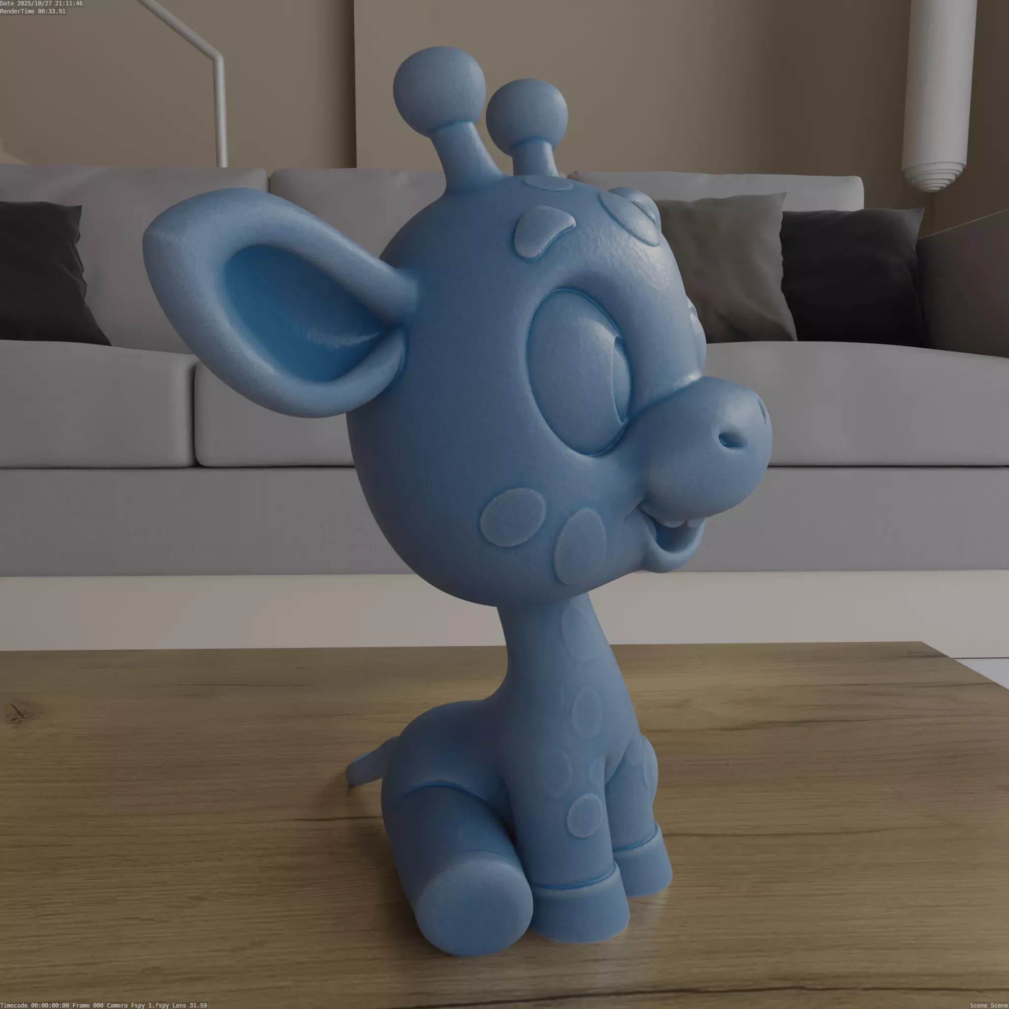 Adorable Giraffe 3D Print Model STL High Quality Design 3D print model_1