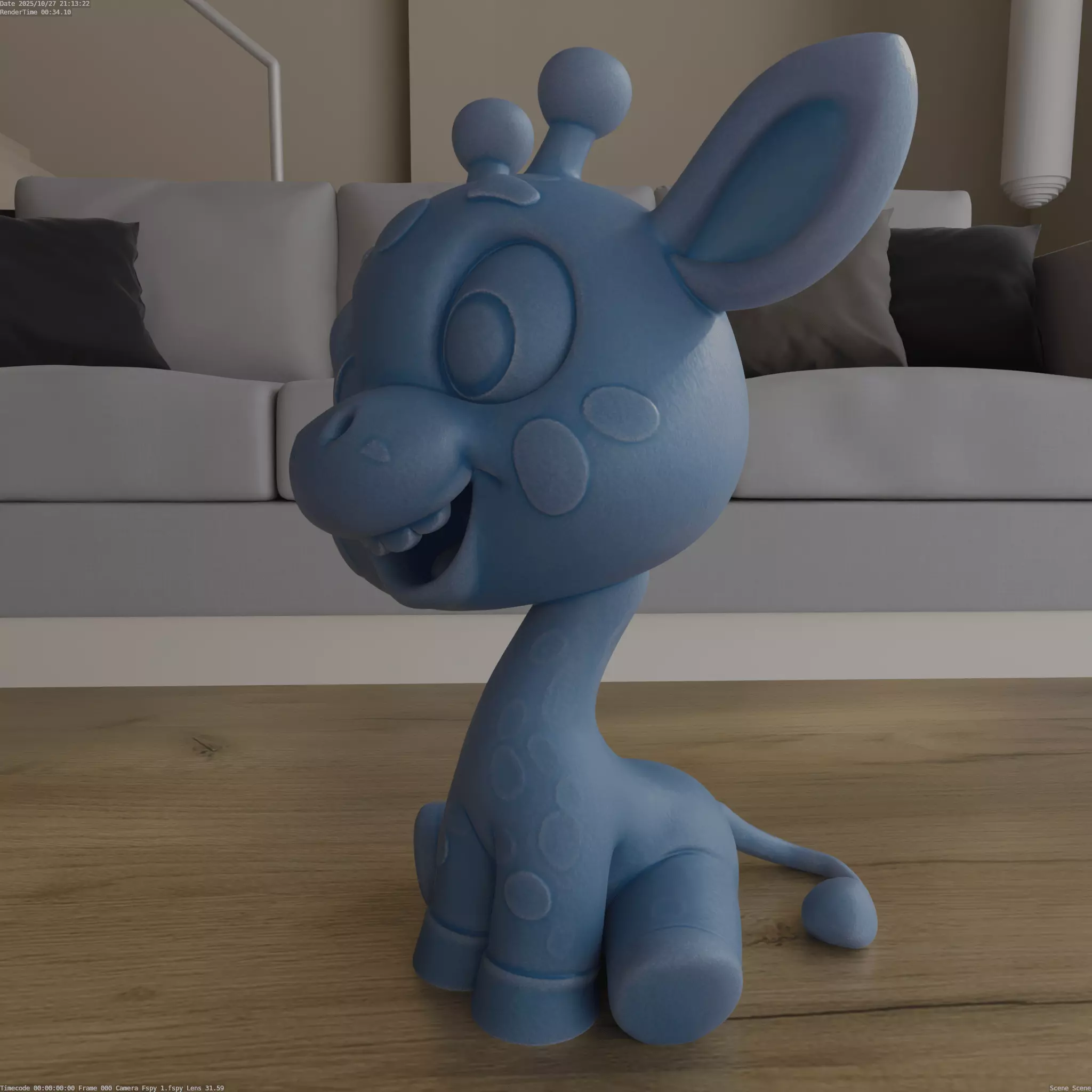 Adorable Giraffe 3D Print Model STL High Quality Design 3D print model_3