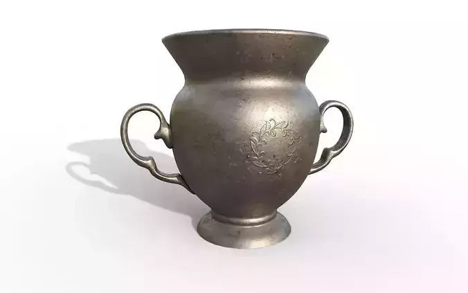 Antique iron vase
