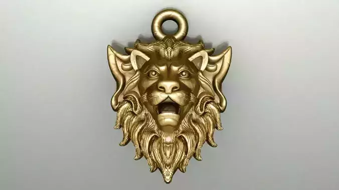 Lion head pendant 18