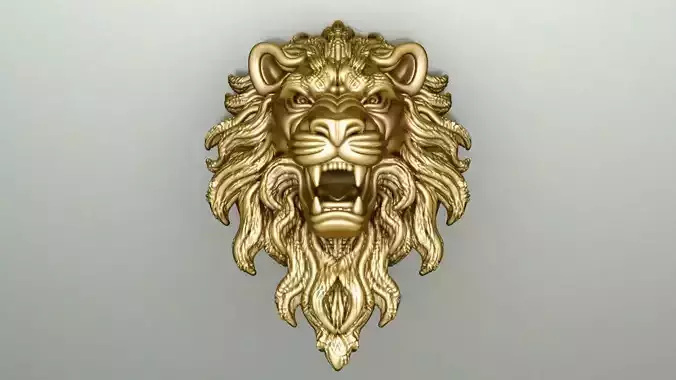 Lion head pendant 19