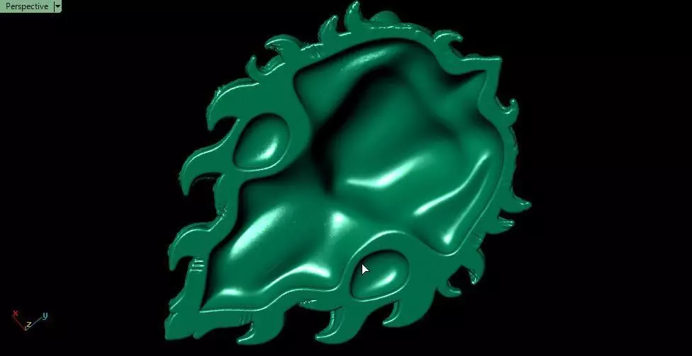 Lion head pendant 19 3D print model_2