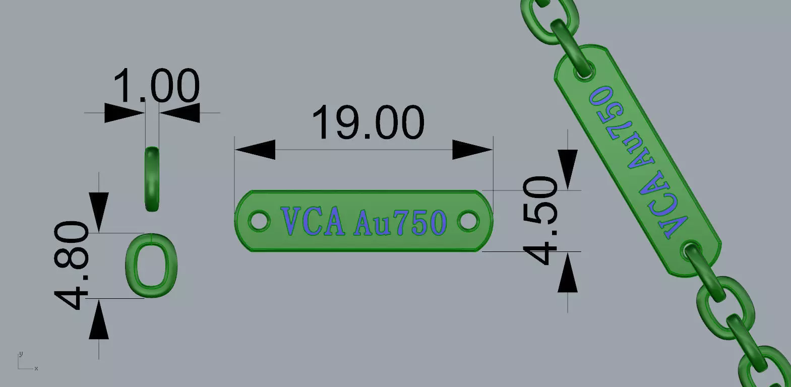 Gold N1528 3D print model_9