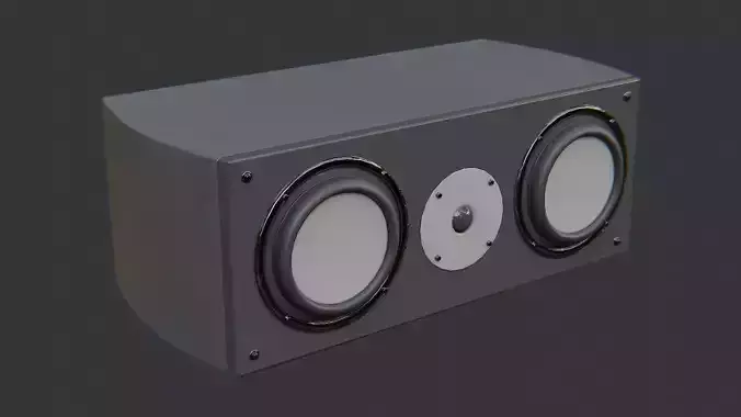 interior bookshelf speaker cabinet with dual drivers