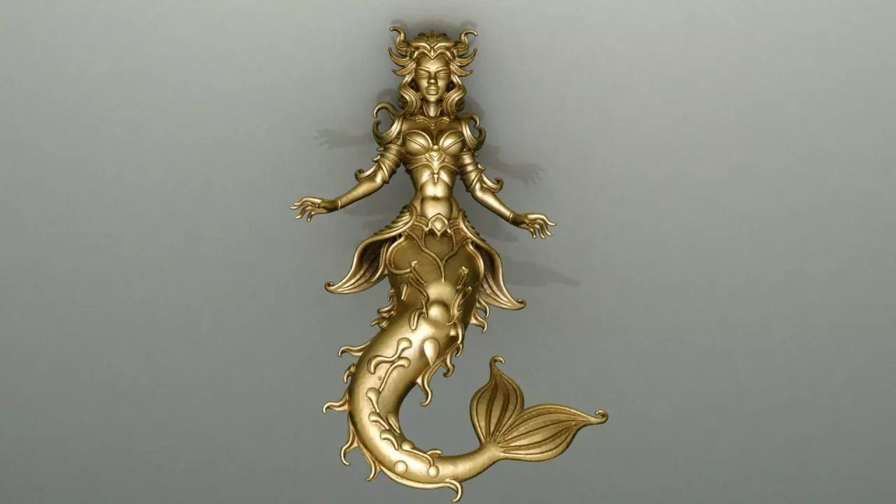 Mermaid 2 3D print model_0
