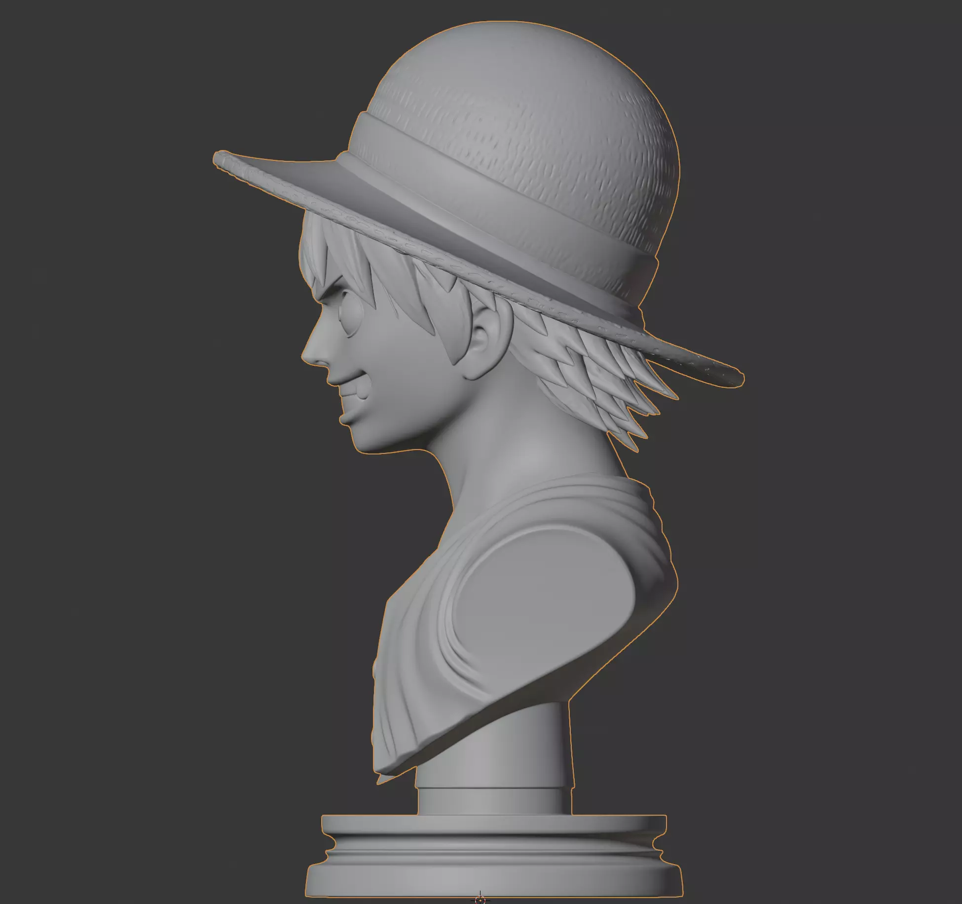 Monkey D Luffy Bust 3D Print Model 3D print model_7