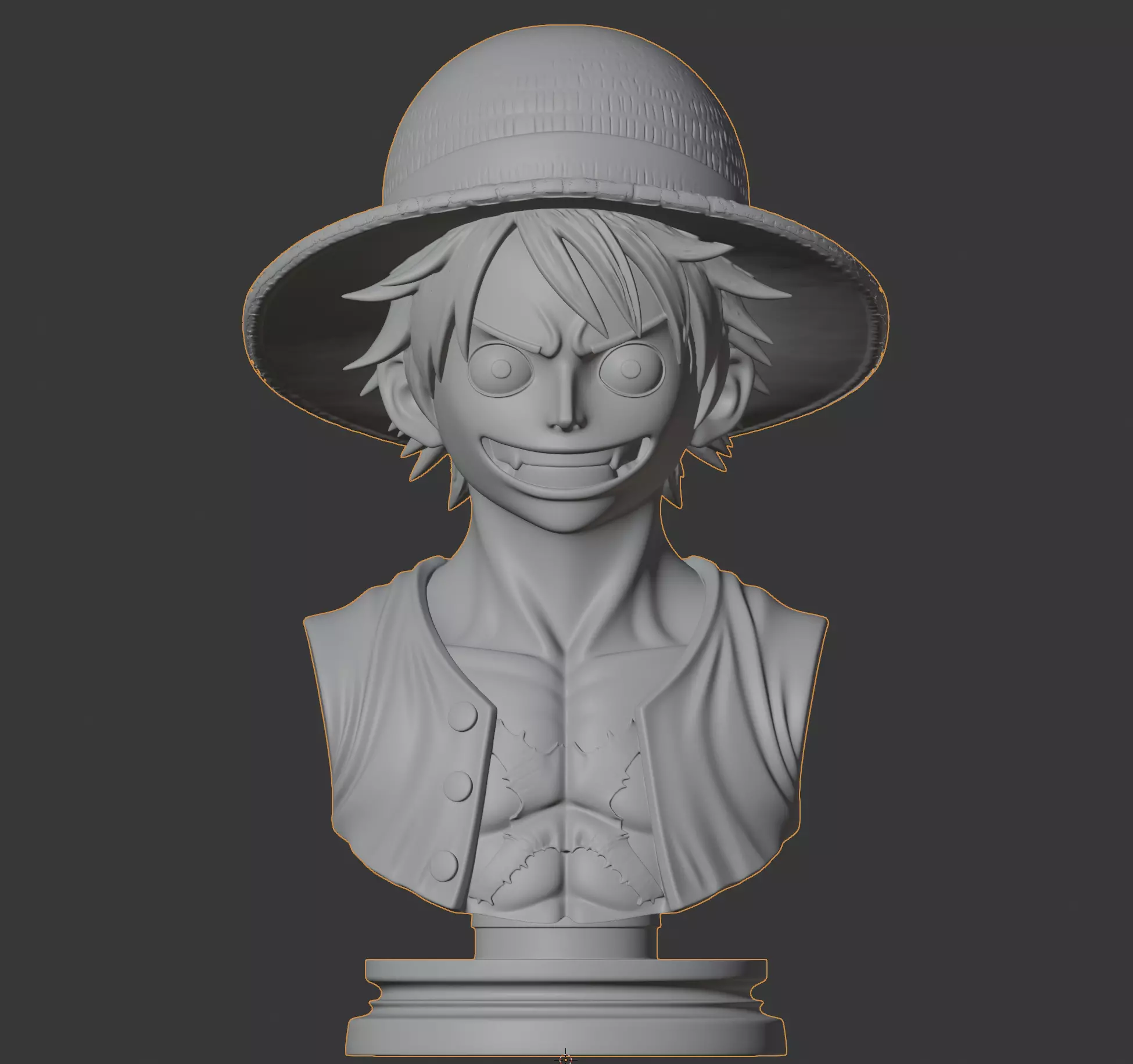 Monkey D Luffy Bust 3D Print Model 3D print model_4