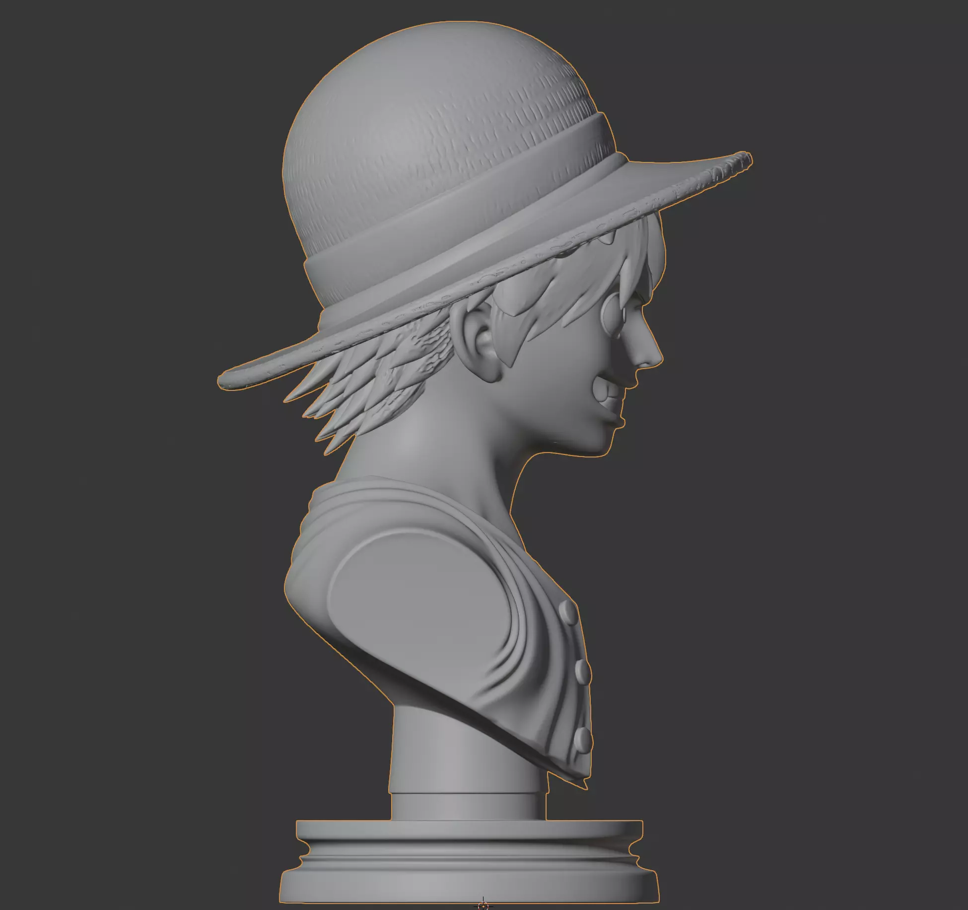 Monkey D Luffy Bust 3D Print Model 3D print model_5