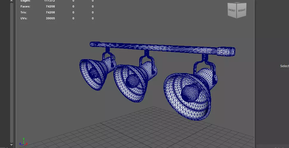 LED Ceiling Light 3D model_14