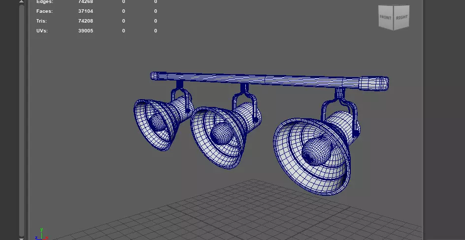 LED Ceiling Light 3D model_17