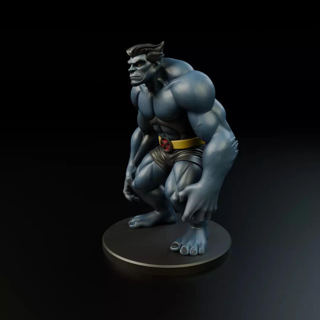 Beast x men evolution 3D print model_9