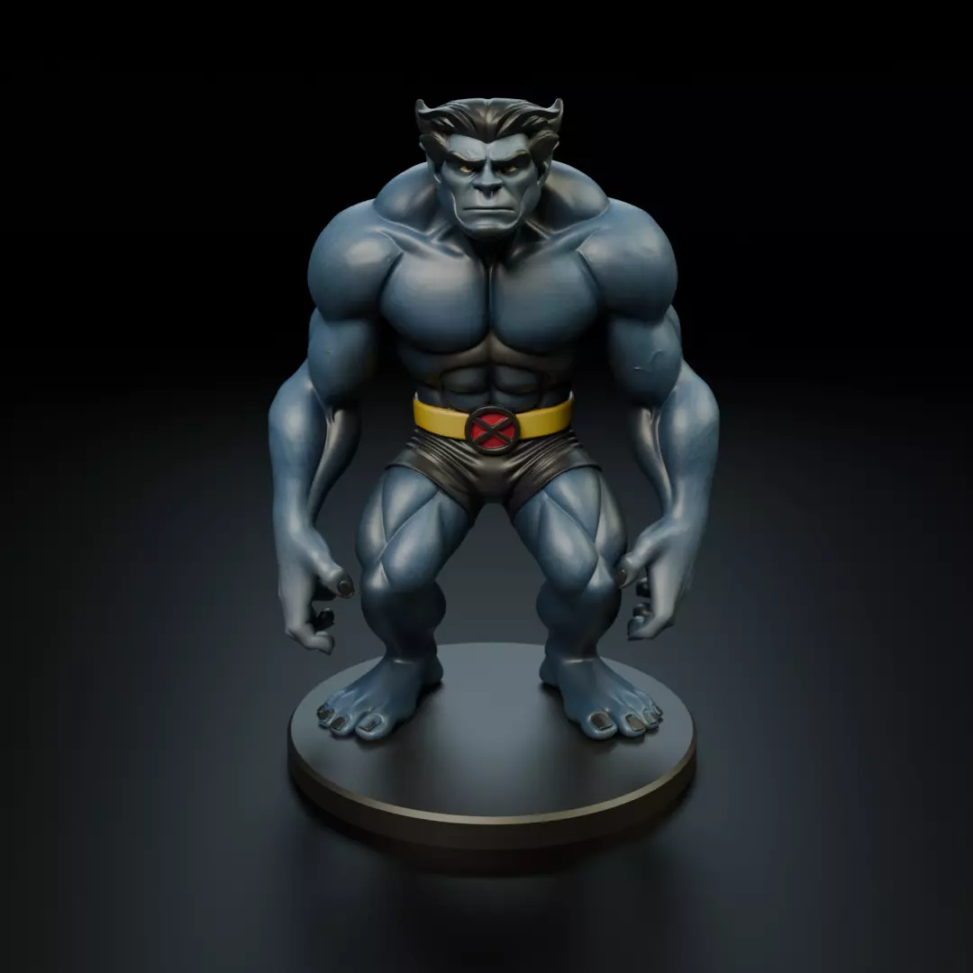 Beast x men evolution 3D print model_15