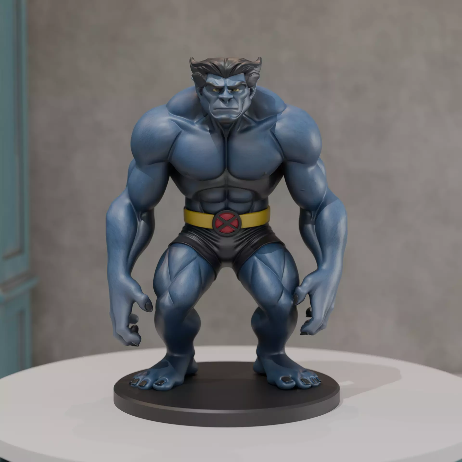 Beast x men evolution 3D print model_0