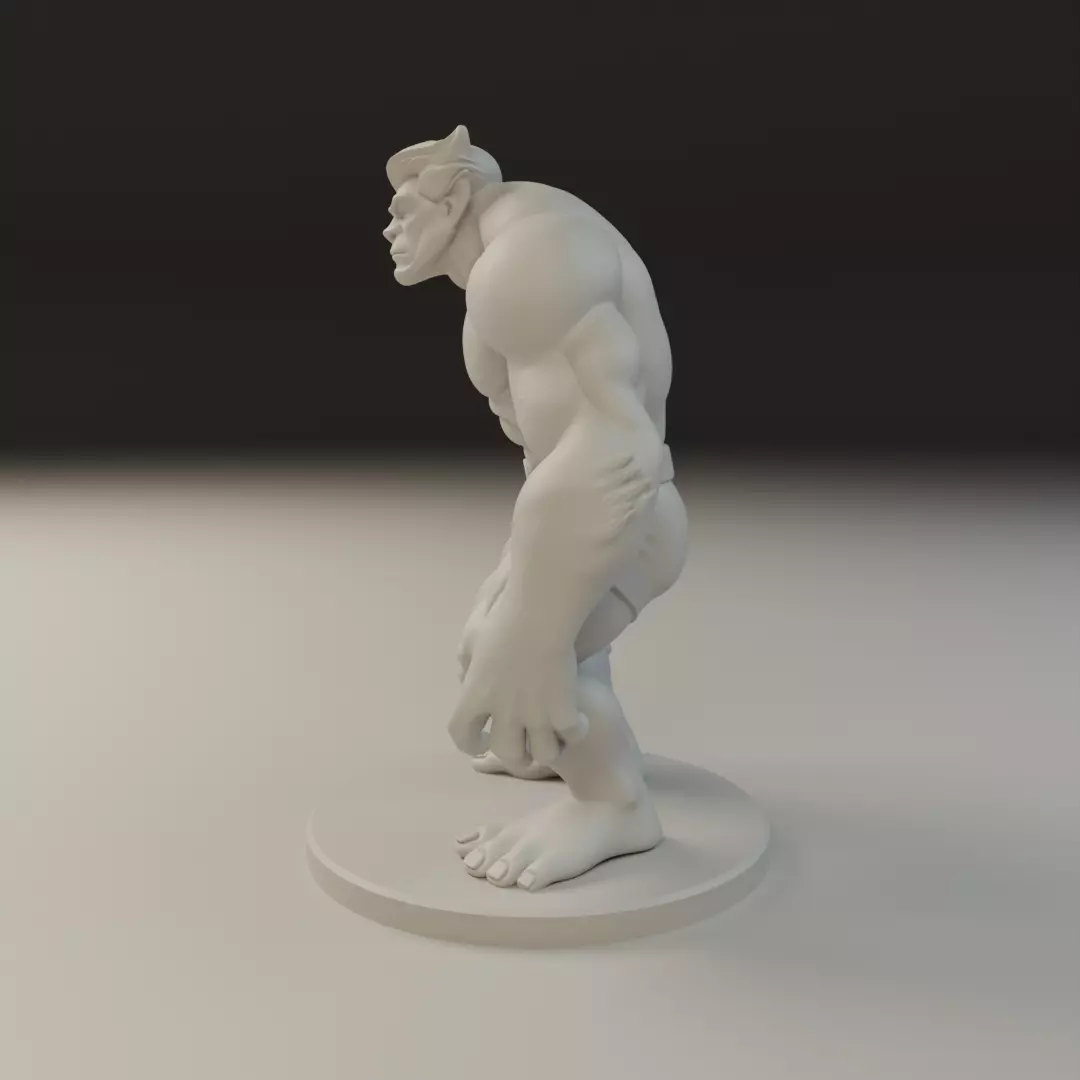 Beast x men evolution 3D print model_4