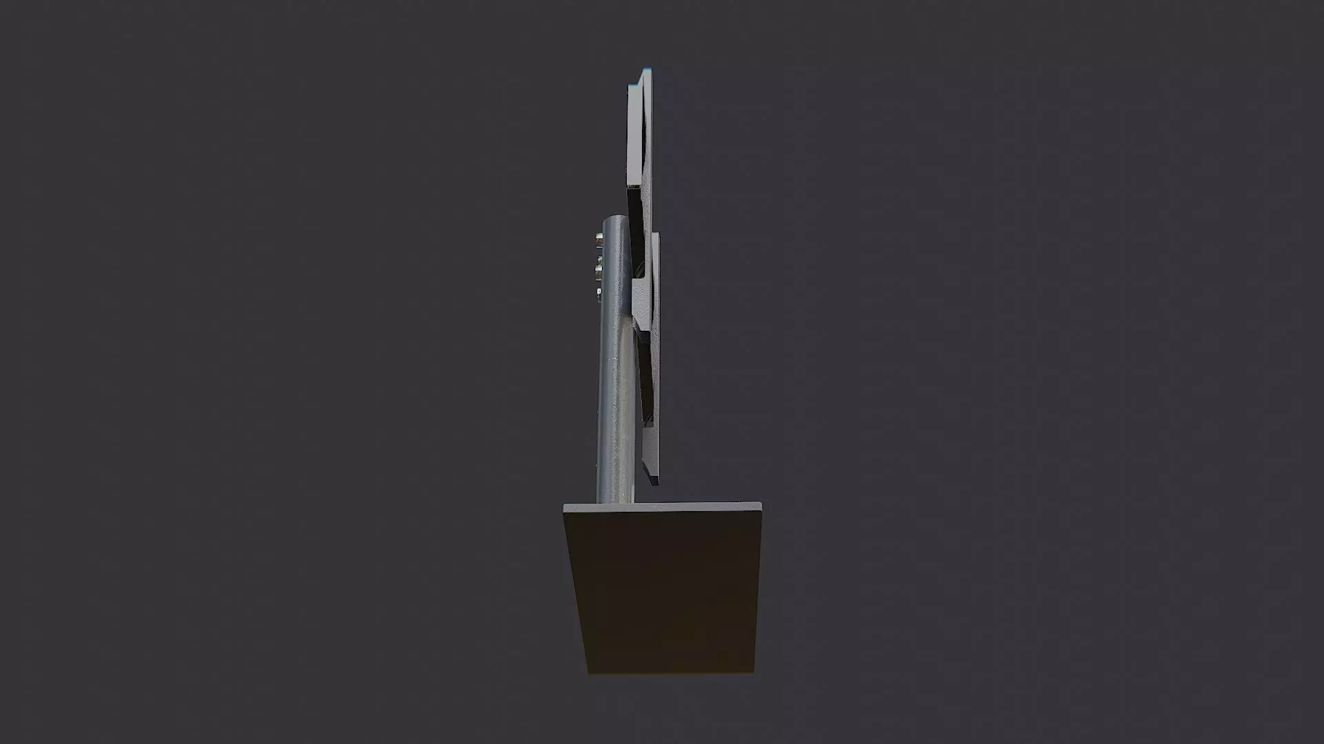 Wall Mount TV Stand for Flat Screens Low-poly 3D model_5