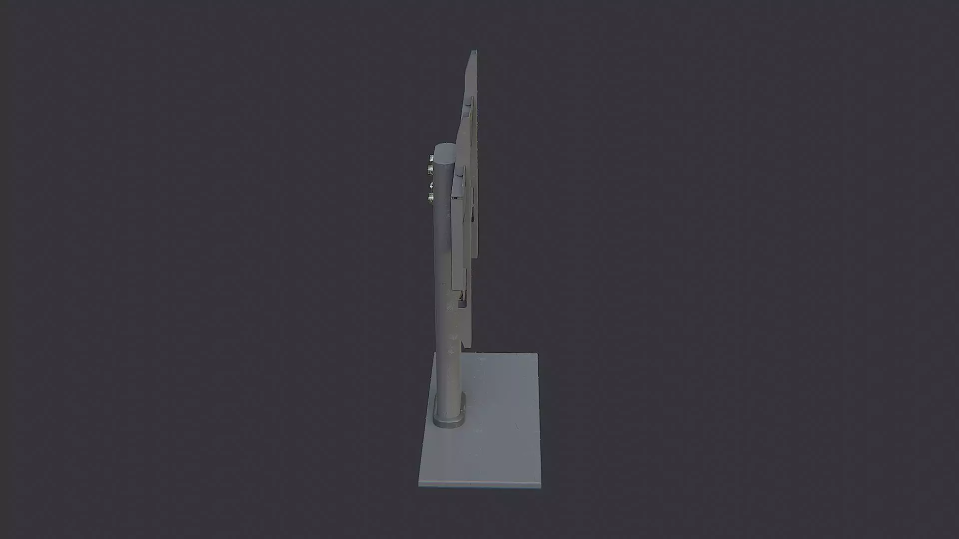 Wall Mount TV Stand for Flat Screens Low-poly 3D model_0