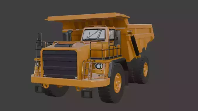 Heavy Duty Dump Truck 3D Model