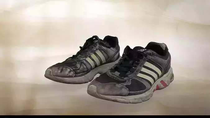 A pair of used sport shoe 019