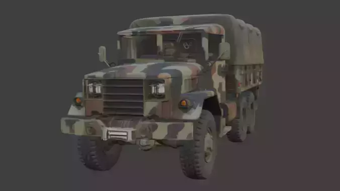 Military Camouflage Cargo Truck 3D Model 3D model Military Camouflage Cargo Truck 3D Model 3D model