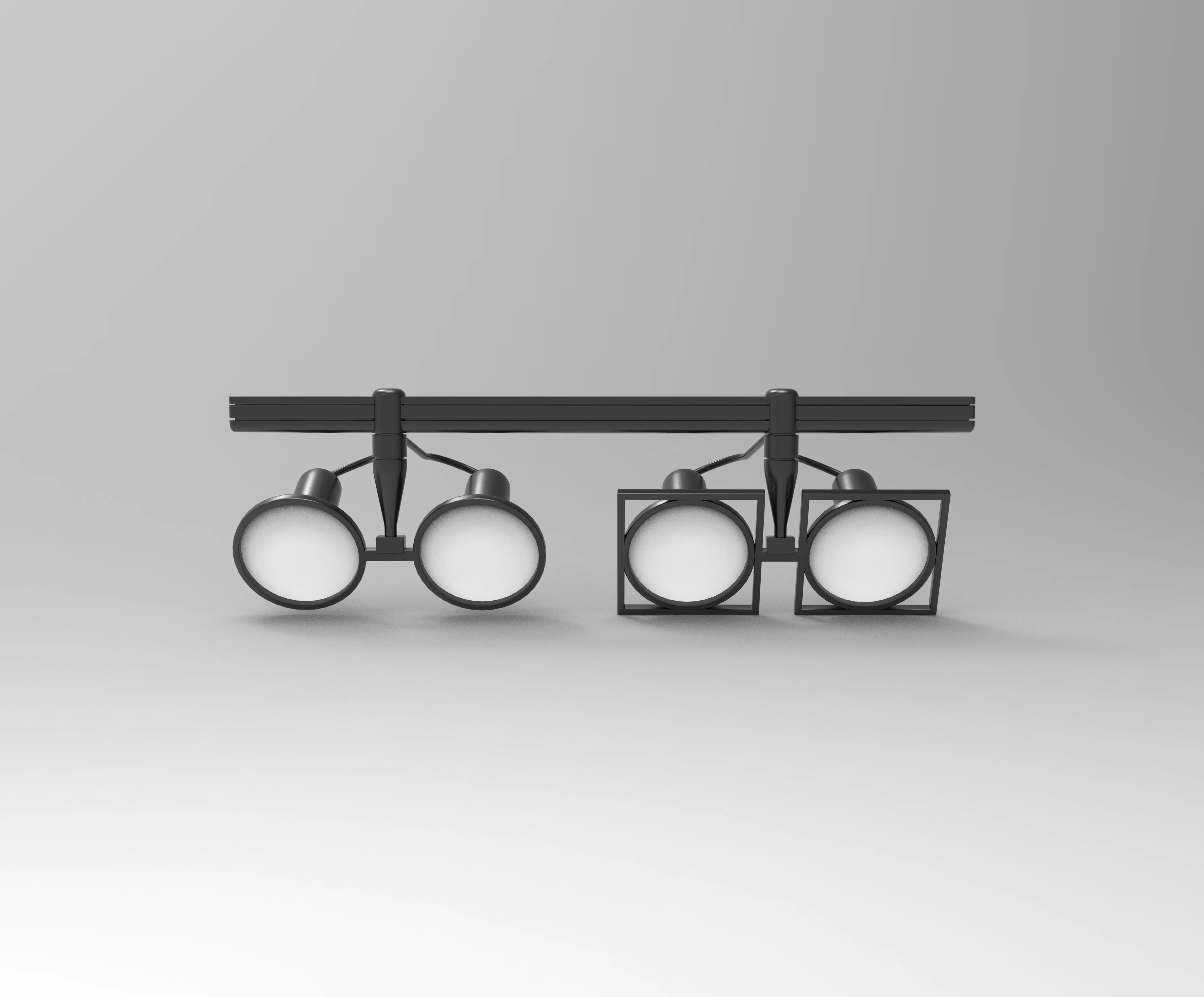 LED Track Lights 3D model_11