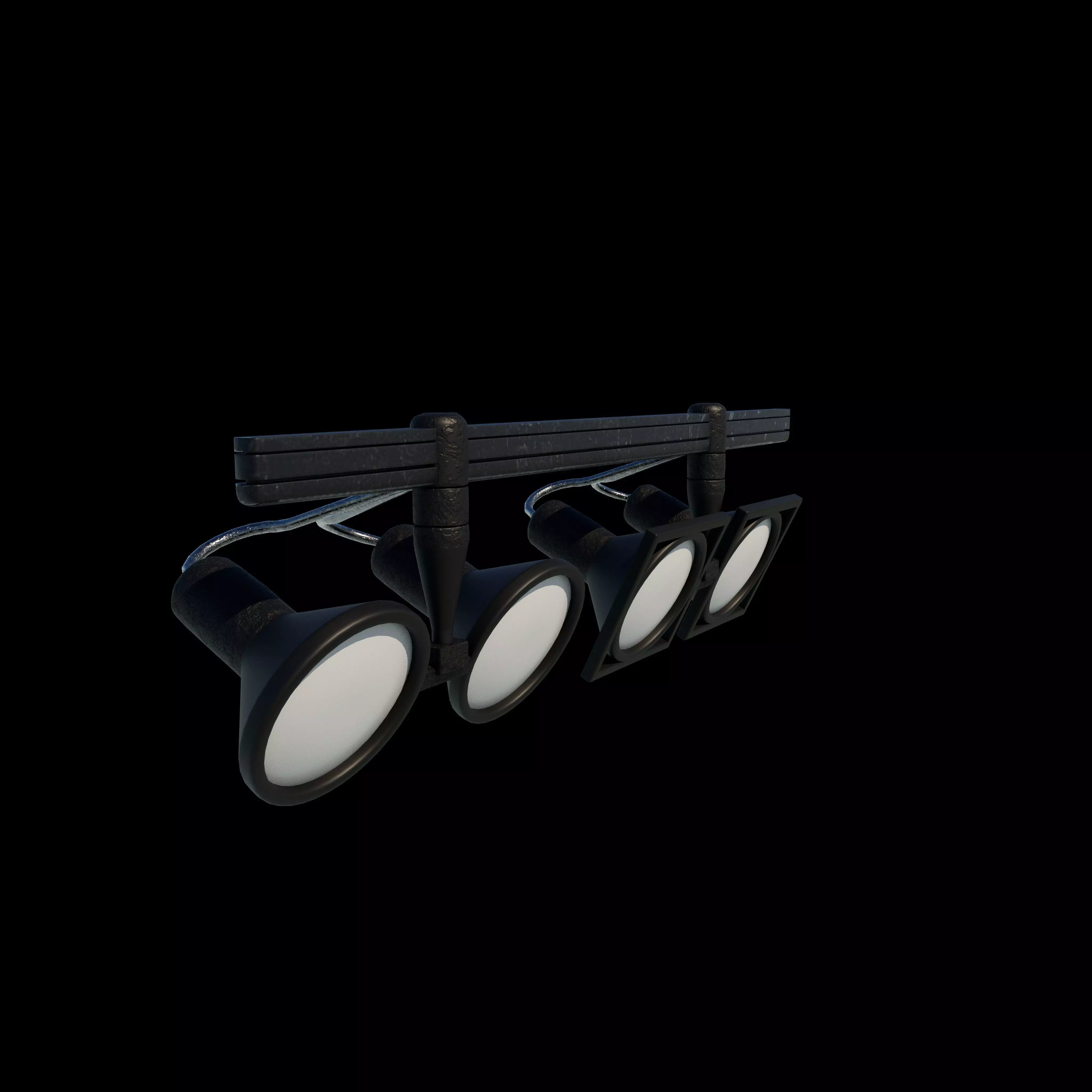 LED Track Lights 3D model_4