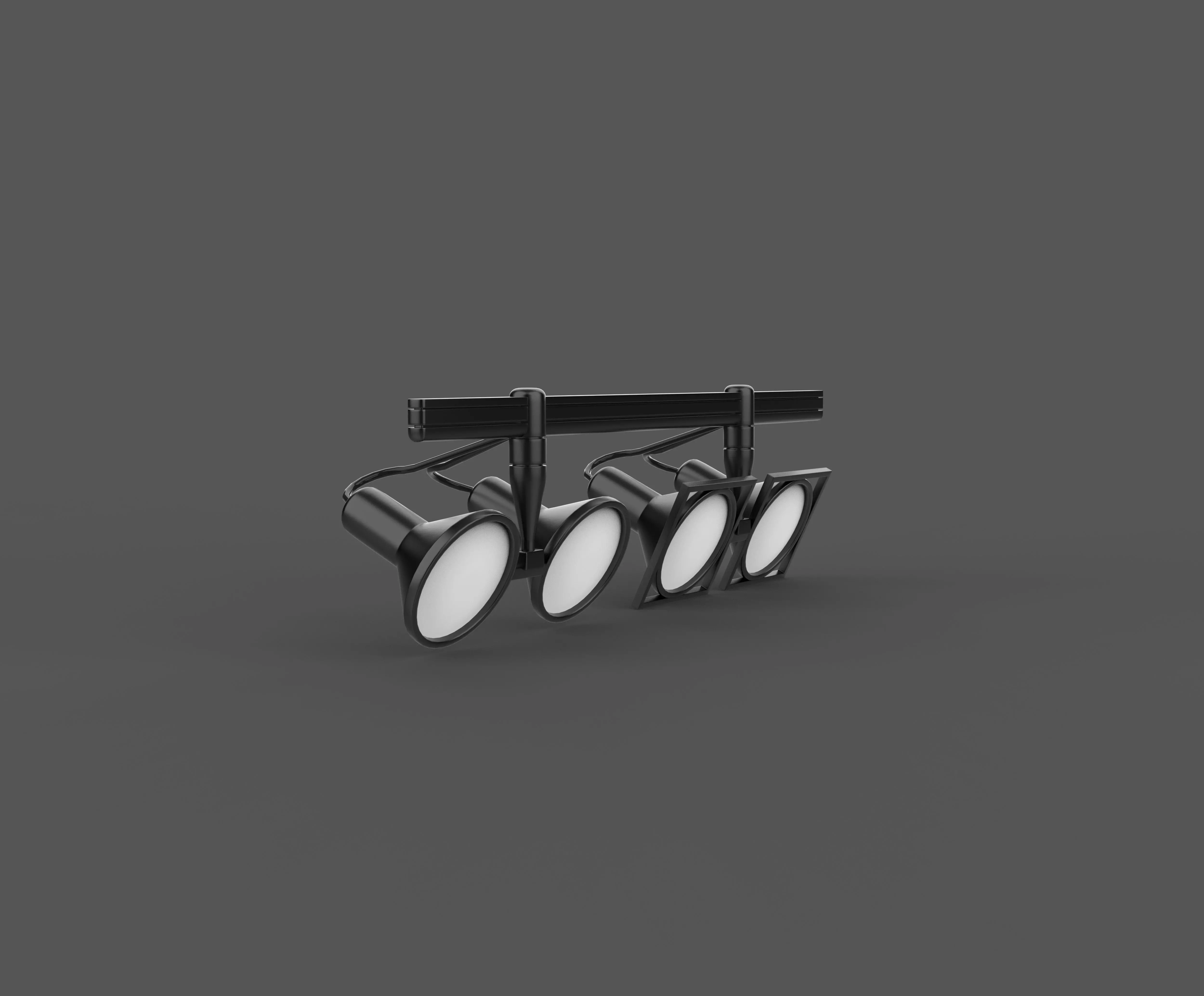 LED Track Lights 3D model_7