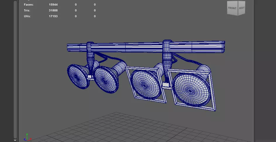 LED Track Lights 3D model_16