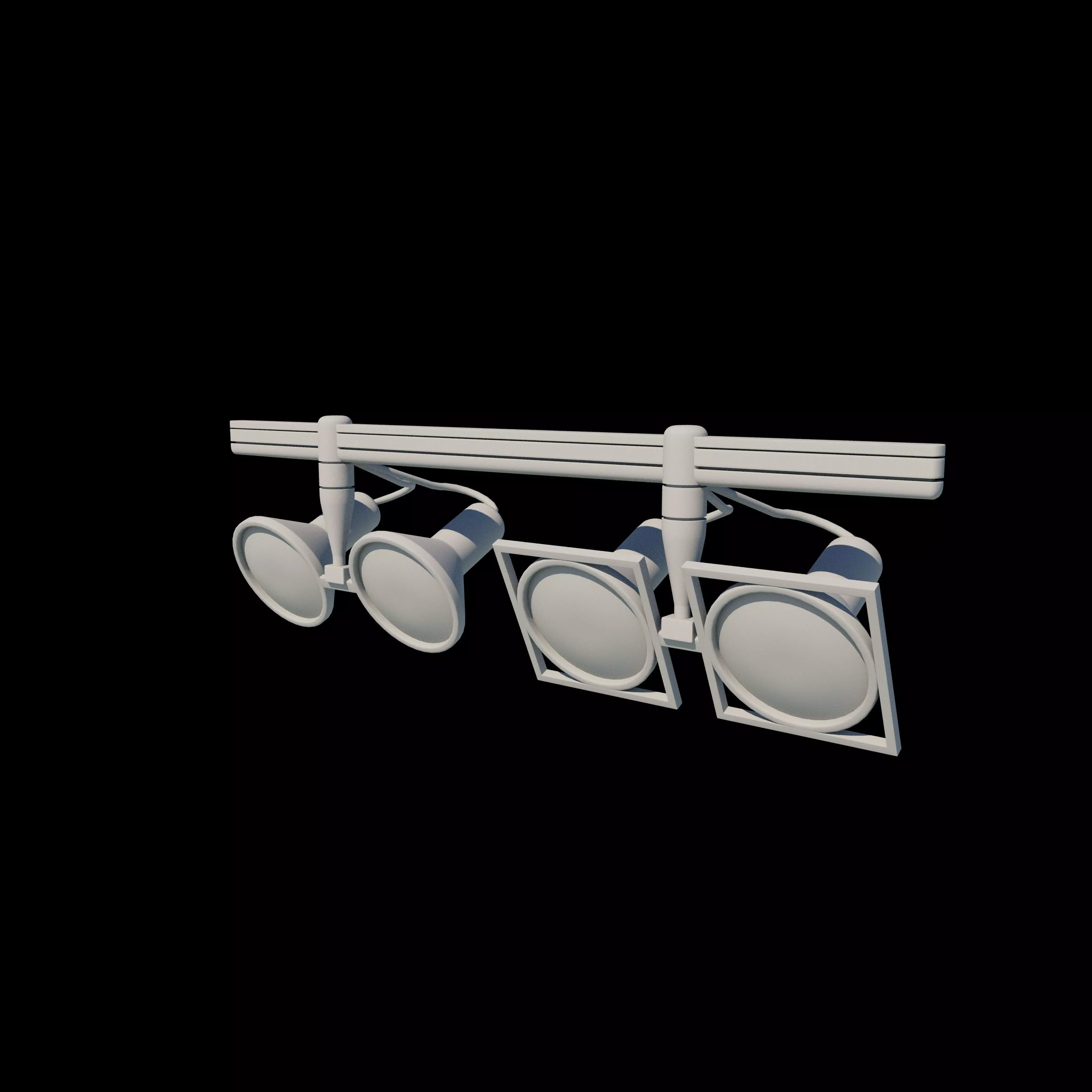 LED Track Lights 3D model_13