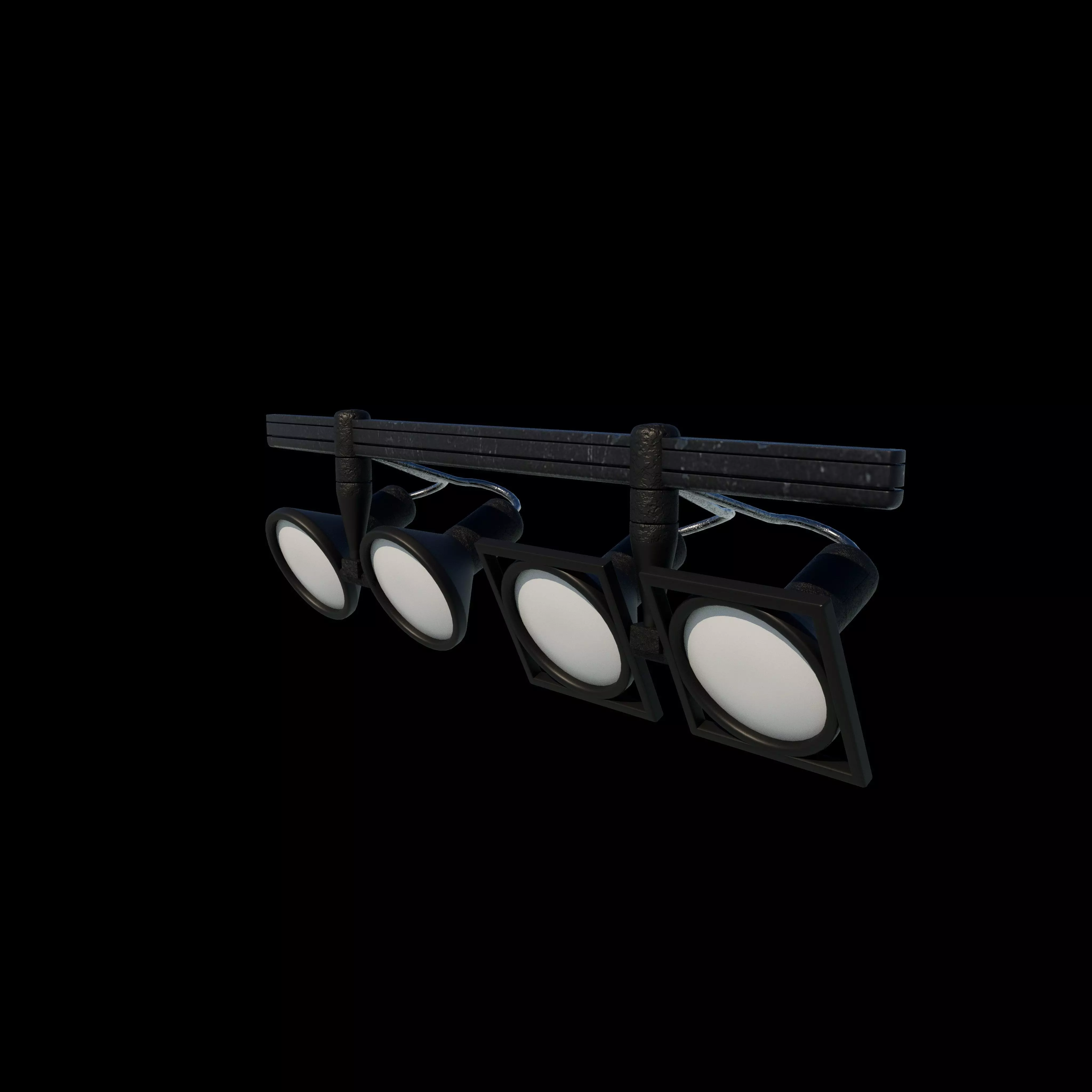 LED Track Lights 3D model_5