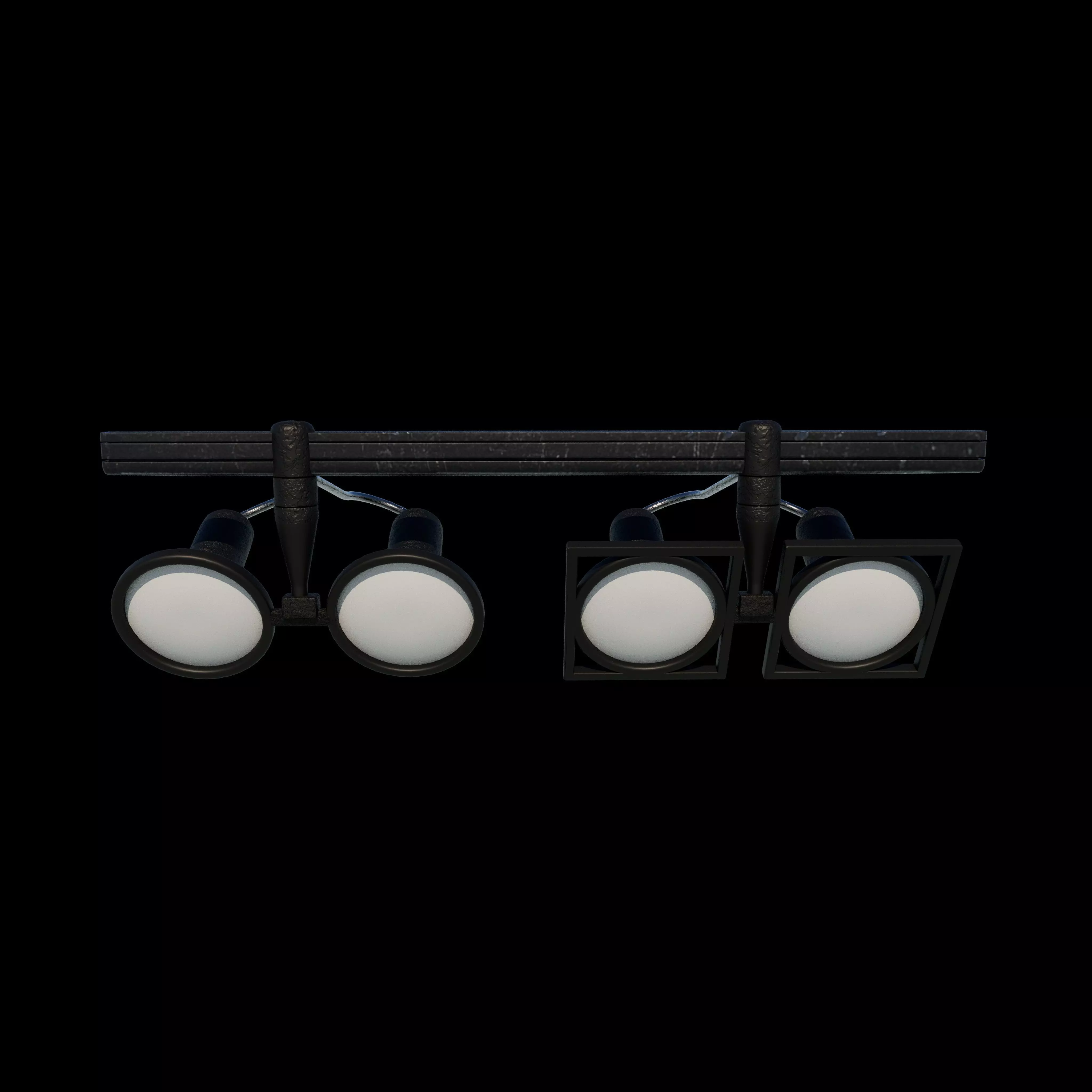 LED Track Lights 3D model_3
