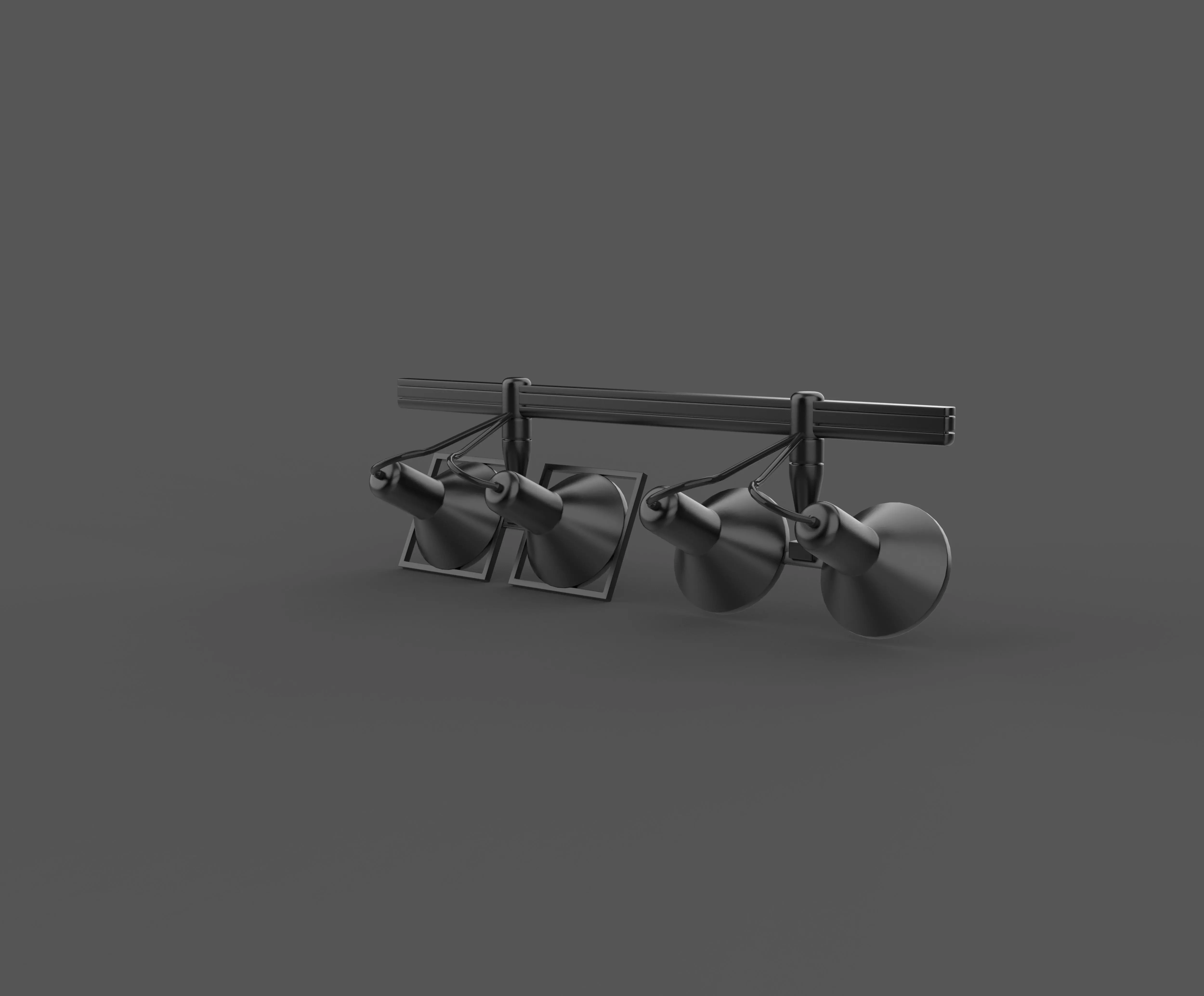 LED Track Lights 3D model_9