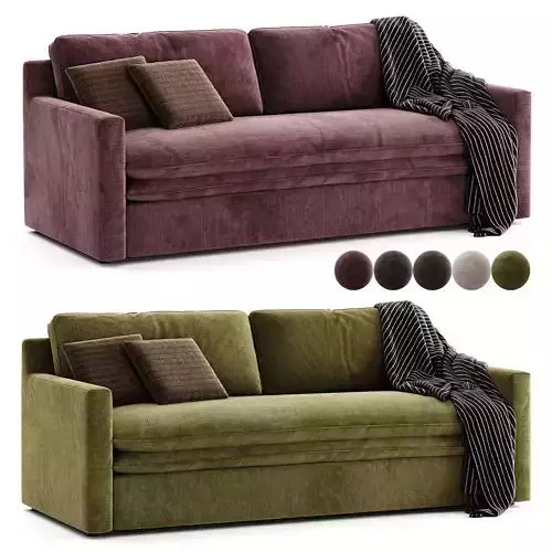 Banks Trundle Sofa 3D model 5