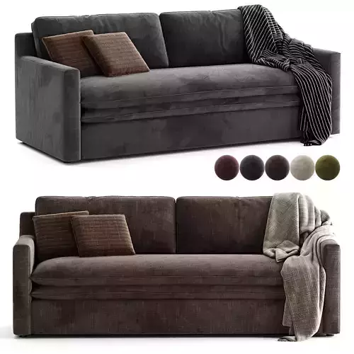Banks Trundle Sofa 3D model 3