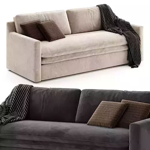 Banks Trundle Sofa 3D model 6