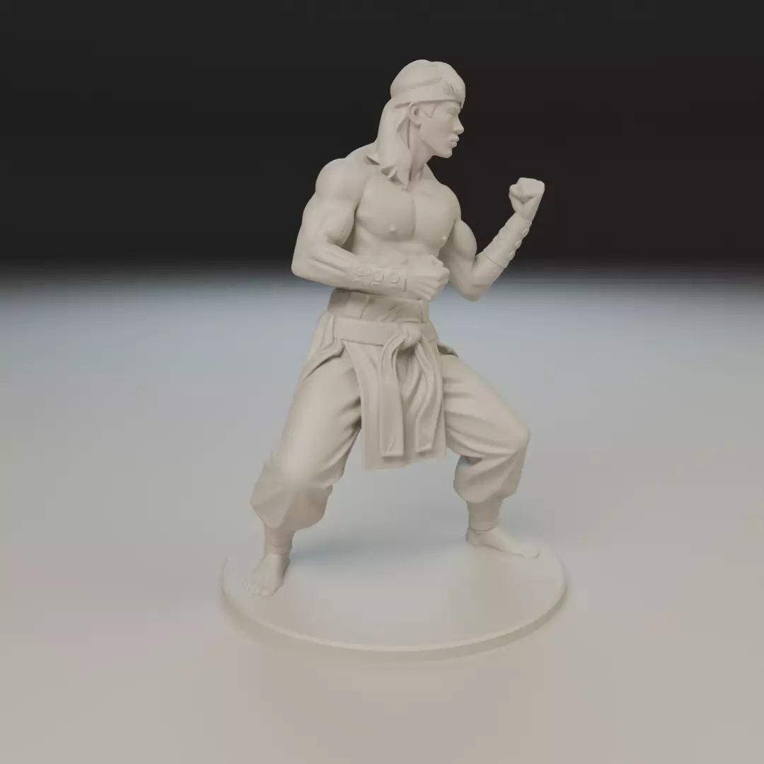Liu Kang MK3 3D print model_16