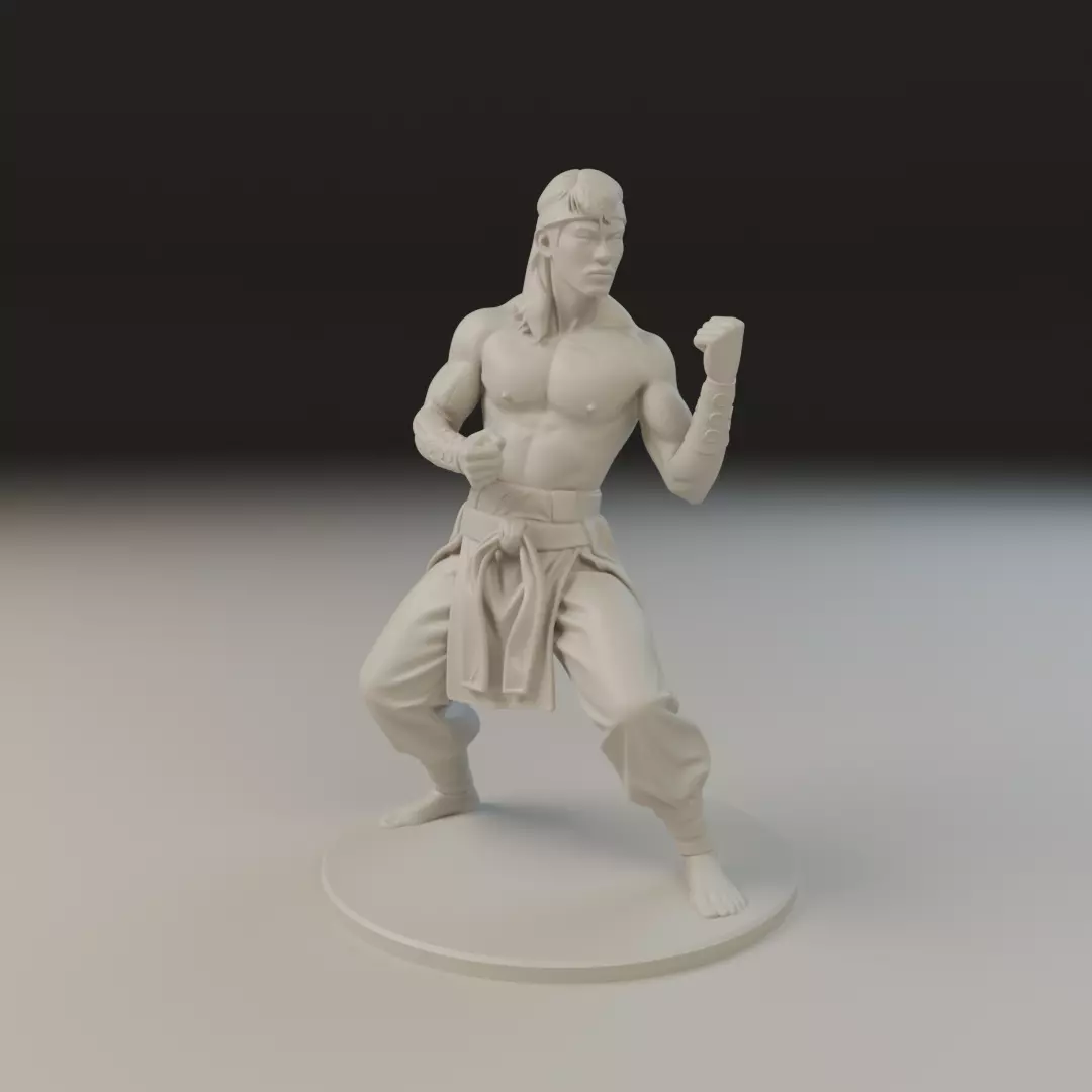 Liu Kang MK3 3D print model_10