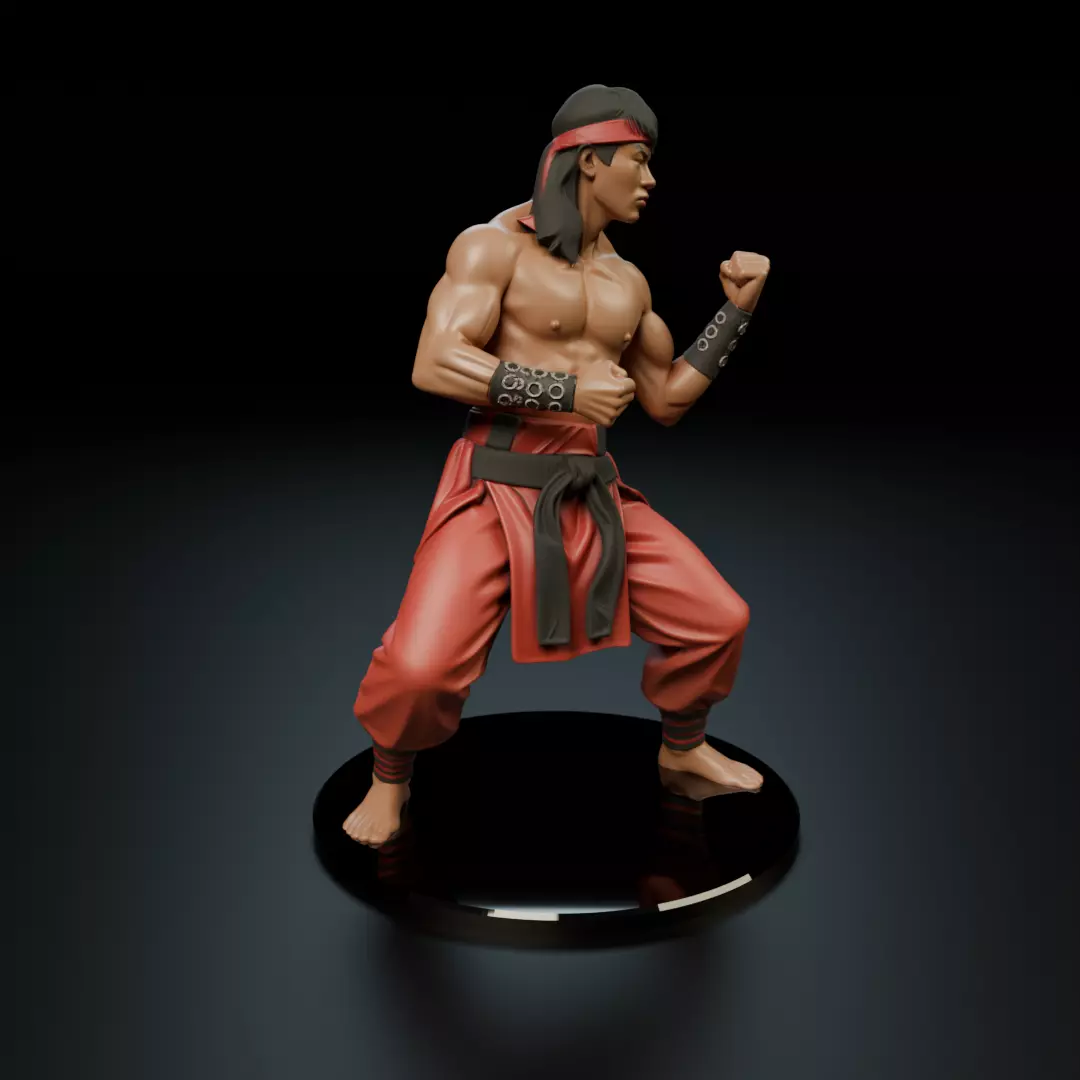 Liu Kang MK3 3D print model_15