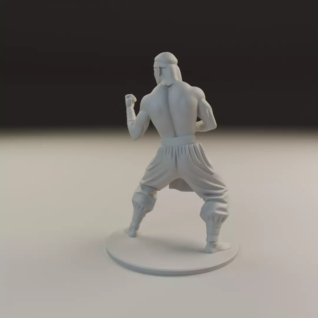 Liu Kang MK3 3D print model_14