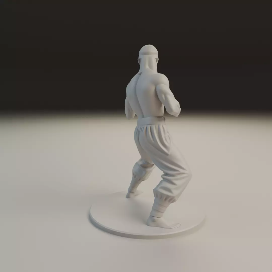 Liu Kang MK3 3D print model_2
