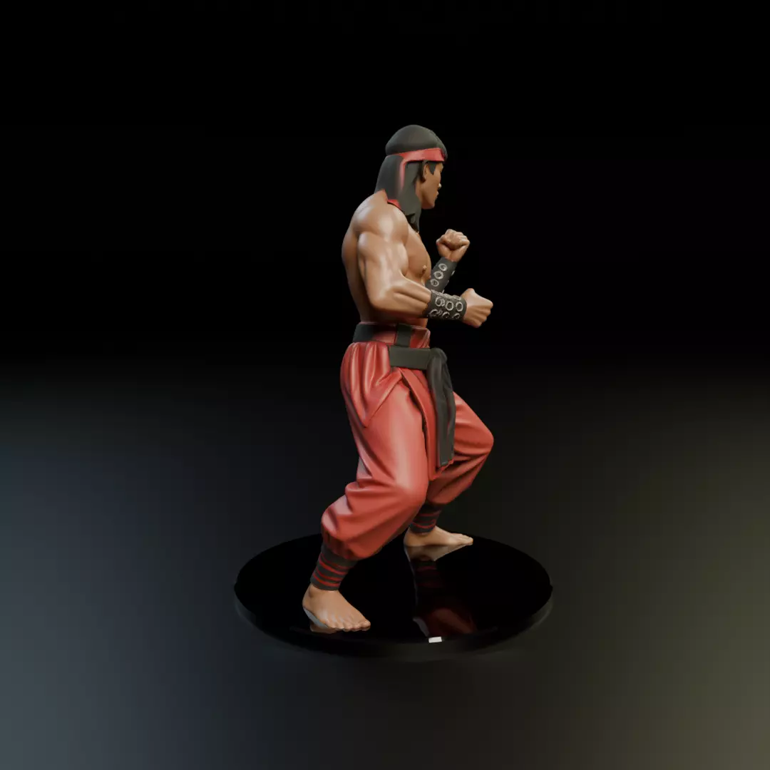 Liu Kang MK3 3D print model_11