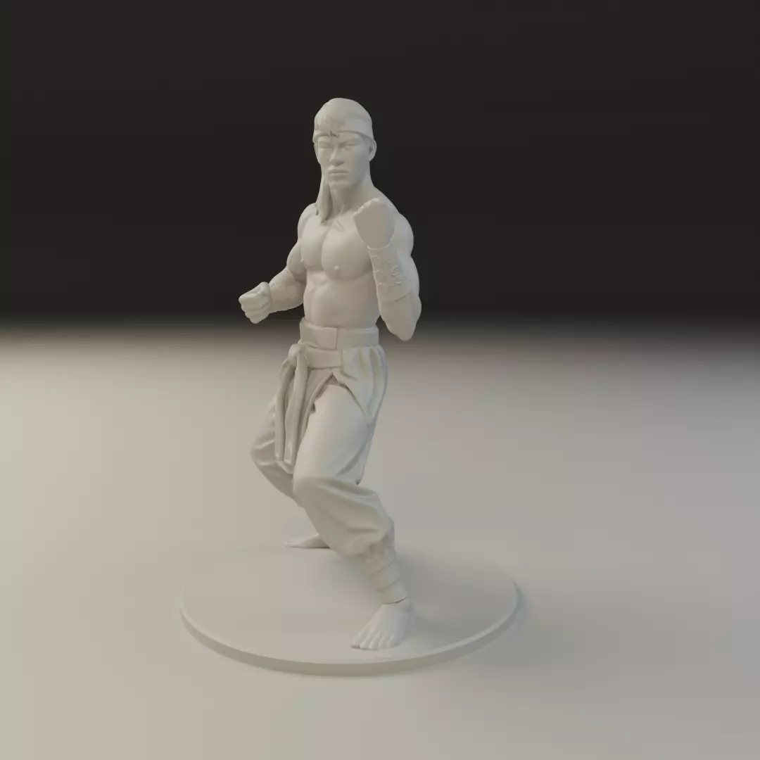 Liu Kang MK3 3D print model_4
