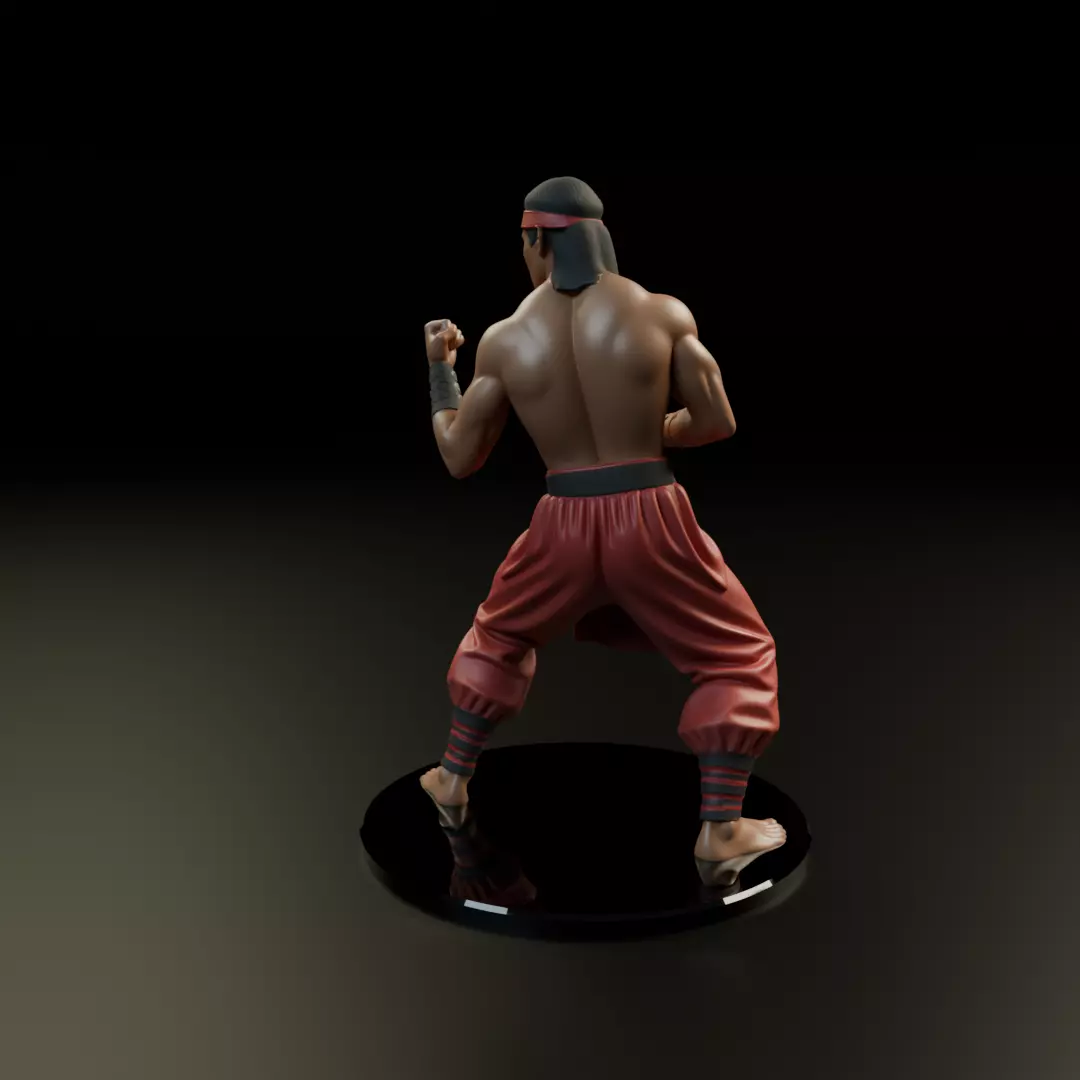 Liu Kang MK3 3D print model_13