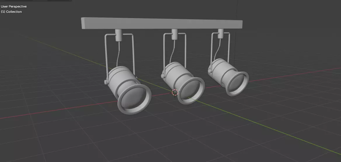 Track Lighting 3D model_6